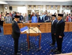Gubernur Lampung Lantik Kepala Bappeda dan BKD