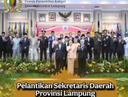 Marindo Dilantik jadi Sekda, Ketua DPRD Lampung: Selamat Bekerja