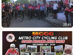 Ratusan Goweser se-Lampung Ikuti Gowes Akhir Tahun MCCC Metro