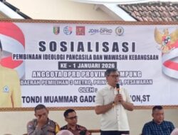 Anggota DPRD Lampung Tondi Gelar Sosialisasi Pembinaan Idiologi Pancasila di Metro