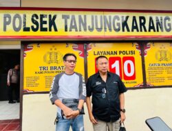 Penanganan Perkara Dianggap Lamban, Ketua SMSI Lampung Datangi Polsek TKT