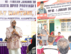 DPRD Provinsi Lampung Dapil III (Pringsewu, Pesawaran, Metro) Gelar Sosialisasi Pembinaan Ideologi Pancasila