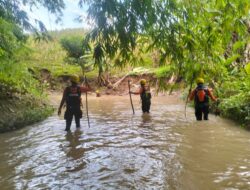 Basarnas Cari Warga Hilang di Sungai Desa Ruguk Lampung Selatan