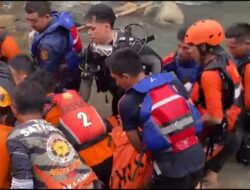Tim SAR Gabungan Temukan Bocah Tenggelam di Sungai Kali Balok Bandar Lampung