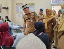 Wali Kota Bambang Iman Santoso Sidak Puskesmas di Kota Metro