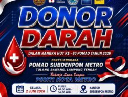 HUT POMAD ke 80 Th 2026 Menyelenggarakan DONOR DARAH