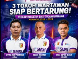 Muskab SMSI Tulang Bawang Memanas!  Tiga Tokoh Pers Berebut Dukungan