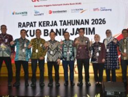 Sekda dan Direksi Bank Lampung Rapat Kerja KUB Bank Jatim