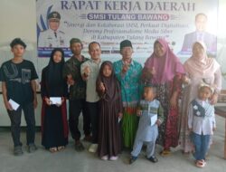 SMSI Tulang Bawang Gelar Jum’at Berkah ke-106, Santuni 4 Anak Yatim Piatu