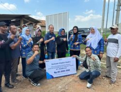 Penyerahan Bantuan Sarana dan Prasarana Klaster Tani Bawang Merah Pajaresuk Perkuat Ketahanan Pangan oleh BRI Kanca Pringsewu