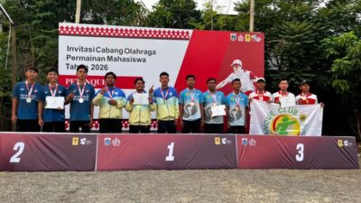 Teknokrat Lampung Ukir Prestasi Nasional, Borong Dua Medali Perak di Invitasi Petanque Mahasiswa 2026