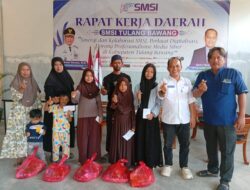 SMSI Tulang Bawang Gelar Jum’at Berkah Ke-108, Santuni Anak Yatim di Tri Tunggal Jaya