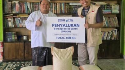 Dukung Kebutuhan Dasar Santri, YBM BRILiaN Salurkan Bantuan Beras untuk Pesantren di Lampung Tengah