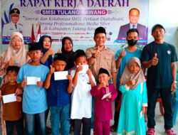 SMSI Tulang Bawang Gelar Jumat Berkah Ke-111, Santuni 6 Anak Yatim