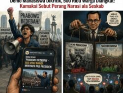 Demo Mahasiswa Dikritik, 500 Ribu Warga Diangkat: Kamaksi Sebut Perang Narasi ala Seskab