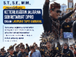 Sekretariat DPRD Lampung Turut Semarakkan Lampung Tapis Karnaval Festival Krakatau XXXV