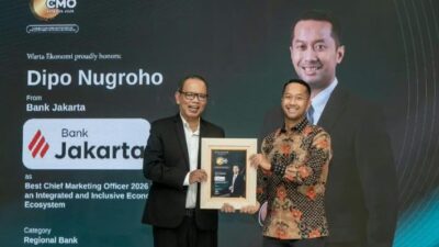 Bank Jakarta Raih Indonesia Best CMO Awards 2026 dalam Kategori Regional Bank