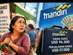 Rakyat Hitung Harga Sembako, Direksi Bank Mandiri Hitung Uang Dolar !
