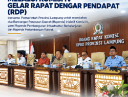 DPRD Lampung Bahas Dua Raperda Strategis, Dorong Regulasi Beri Manfaat bagi Masyarakat