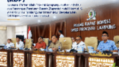 DPRD Lampung Bahas Dua Raperda Strategis, Dorong Regulasi Beri Manfaat bagi Masyarakat