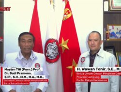 Sah! Wawan Tohir Balaw Ketua DPD Partai Rakyat Indonesia Lampung