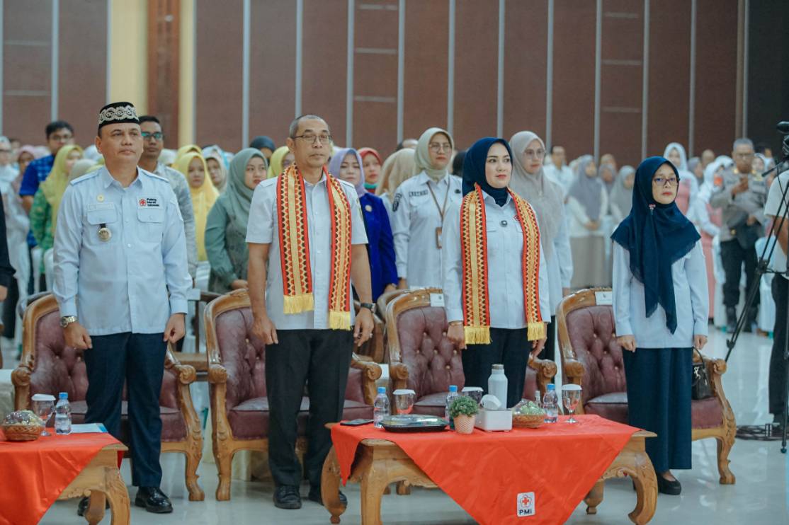 Ketua PMI Lampung Purnama Wulan Sari Mirza Lantik Pengurus PMI Kota Metro Masa Bakti 2026-2031