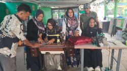 Pesantren Bank Sampah Bahagia Gelar Pelatihan Menjahit Kain Percak