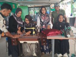 Pesantren Bank Sampah Bahagia Gelar Pelatihan Menjahit Kain Percak