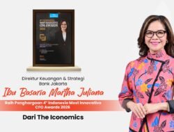 ‎Direktur Keuangan dan Strategi Bank Jakarta, Basaria Martha Juliana Raih Penghargaan 4th Indonesia Most Innovative CFO Awards 2026