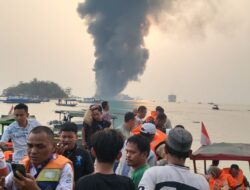 KMP Batu Mandi Terbakar di Alur Masuk Pelabuhan Merak, Tim Sar Gabungan Diterjunkan