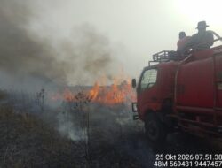 Berjarak 14 Km dari Pusat Latihan Gajah, Karhutla di Titik Baru TNWK Berhasil Dipadamkan