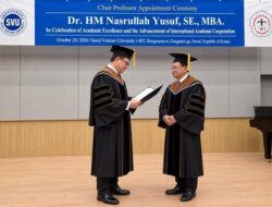 Luar Biasa, Prof. HH Nasrullah Yusuf Rektor Teknokrat Ditetapkan Sebagai Chair Professor di Dua Universitas Korea Selatan
