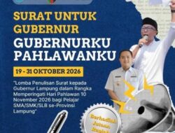 Disdikbud Lampung Gelar Lomba Surat untuk Gubernur, Pelajar SMA-SMK Berebut Hadiah Jutaan Rupiah!