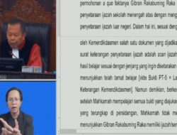 Gugatan Ijazah Gibran Diputus NO! Tapi MK Nyatakan Tak Temukan Bukti Gibran Punya Ijazah Setingkat SMA