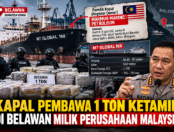 Kapal Pembawa 1 Ton Ketamin di Belawan Tercatat Milik Perusahaan Malaysia